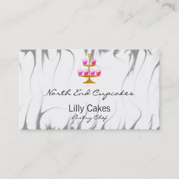 Cupcake Display Business Card by TerryBain at Zazzle