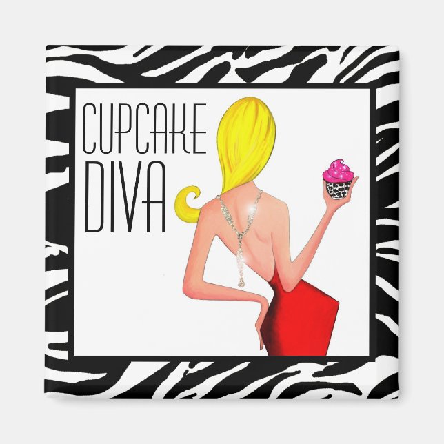 "Cupcake DIVA" Magnet (Front)