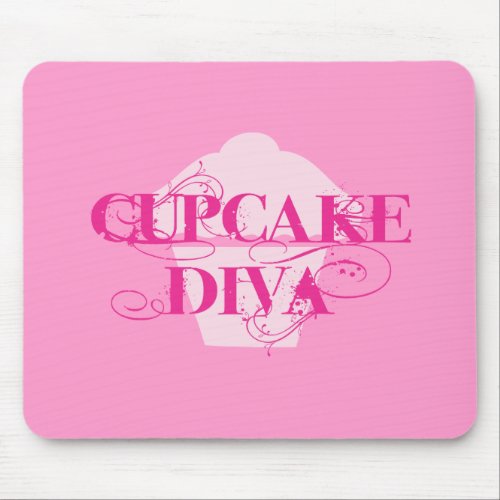 Cupcake Diva Mouse Pad