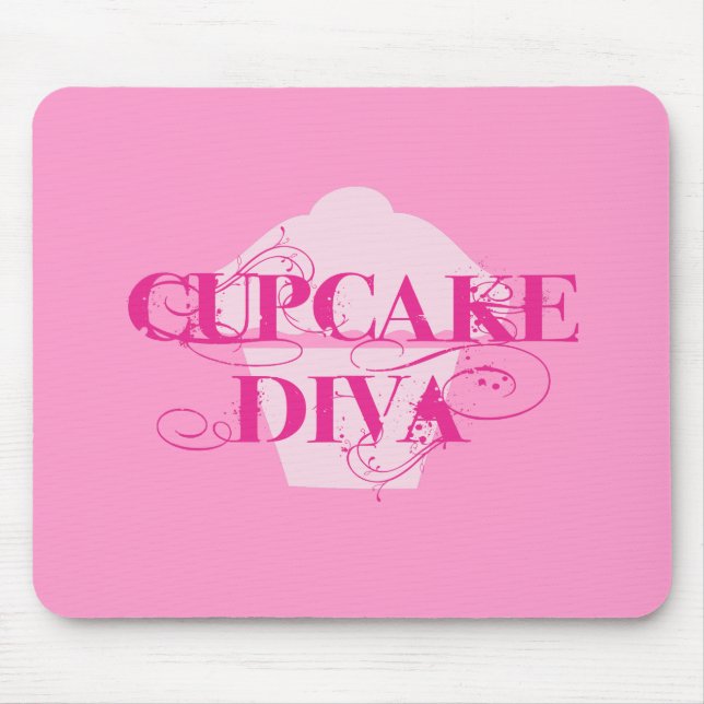 Cupcake Diva Mouse Pad (Front)