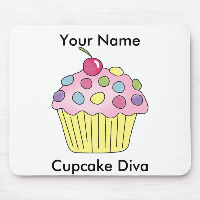 Cupcake Diva Mousepad (Front)
