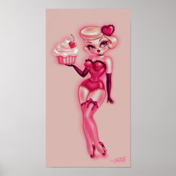 Cupcake Doll Poster by FluffShop at Zazzle