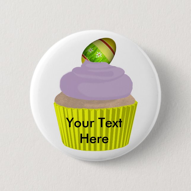 Cupcake-Easter Pinback Button (Front)