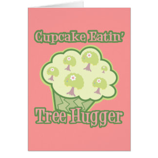 Cupcake Eating Tree Hugger Cards
