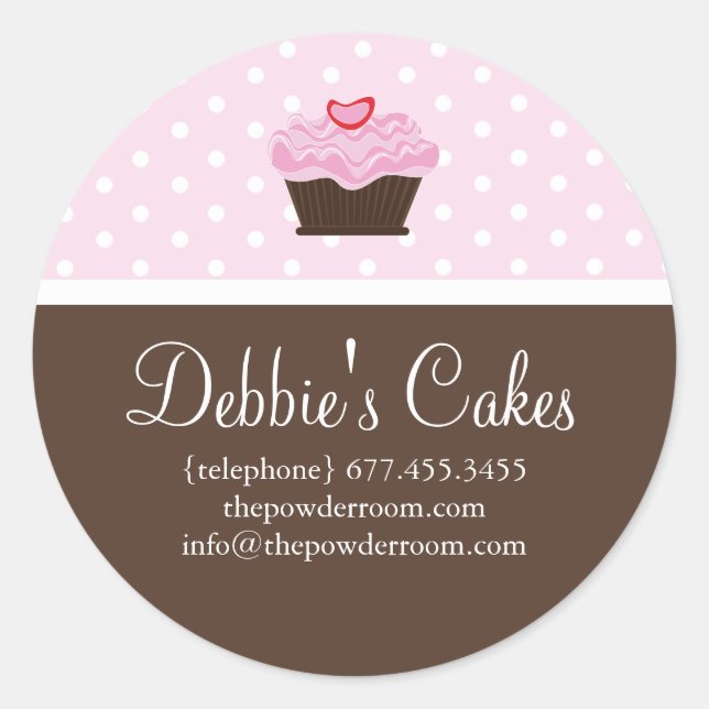 Cupcake Envelope Seal Stickers (Front)