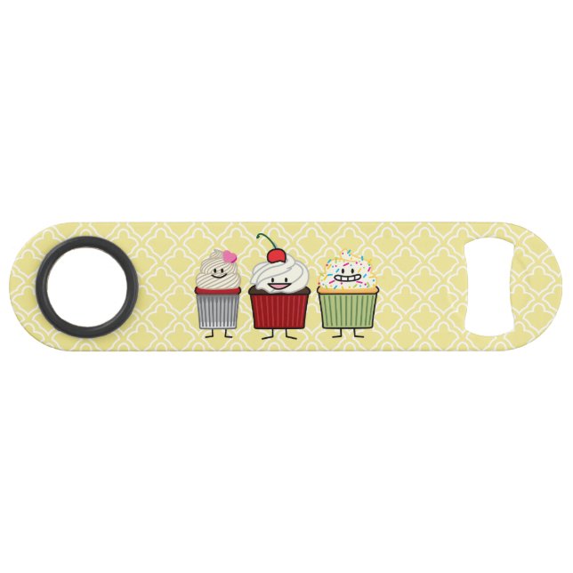 Cupcake family frosting sprinkles cherry cakes speed bottle opener (Front (Horizontal))