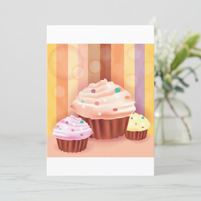 Cupcake Fantasy Colorful Sweet Treats  Invitation (Creator Uploaded)