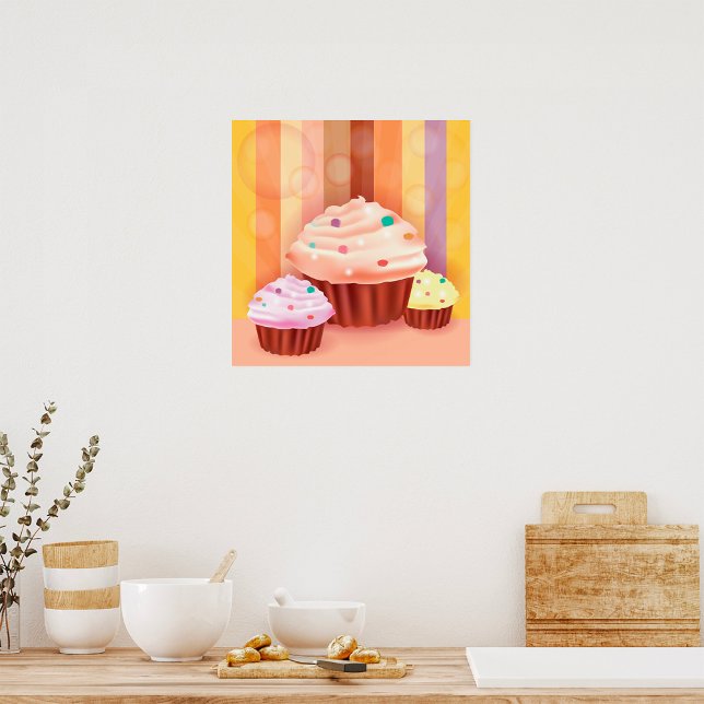 Cupcake Fantasy Colorful Sweet Treats  Poster (Creator Uploaded)