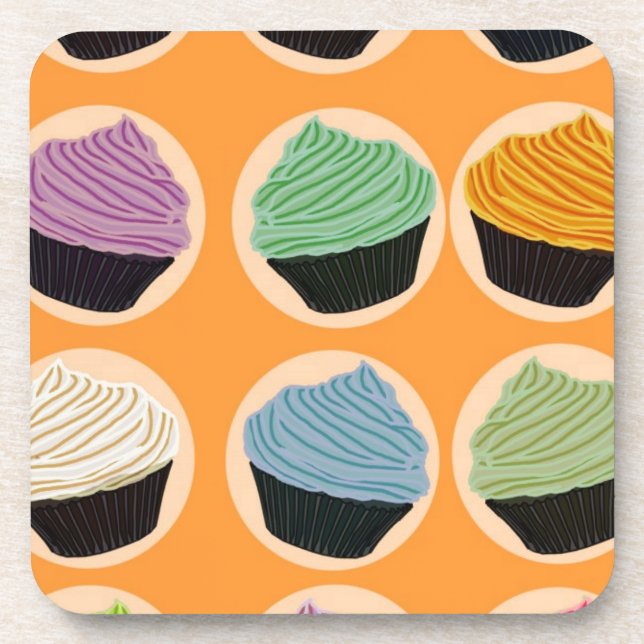 Cupcake Flavors Coaster (Front)