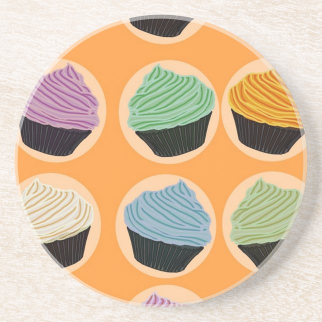 Cupcake Flavors Coaster (Front)