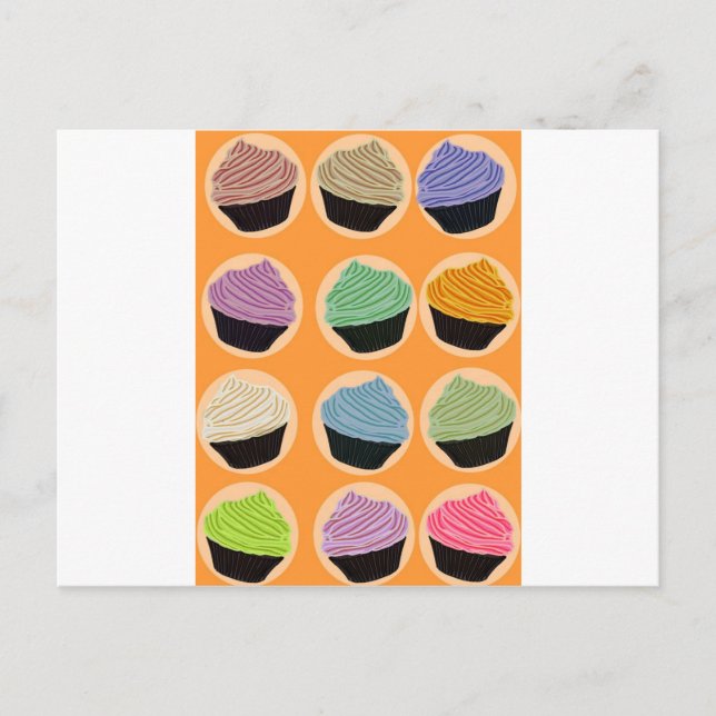 Cupcake Flavors Postcard (Front)