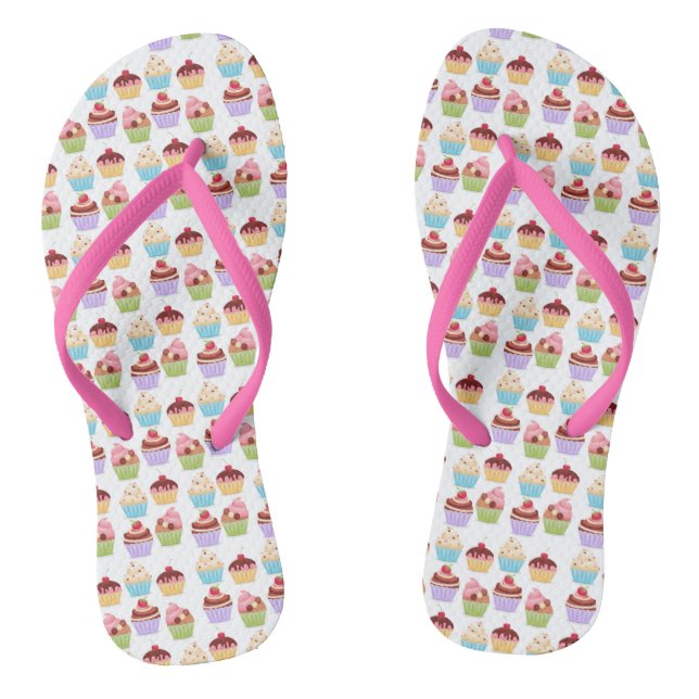 Cupcake Flip Flops (Footbed)