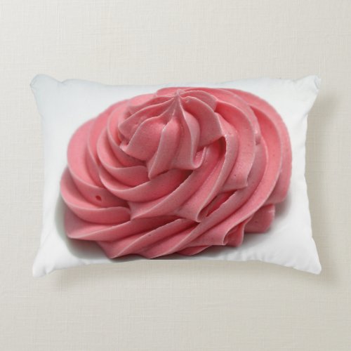 Cupcake frosting swirl accent pillow
