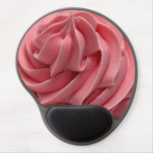 Cupcake frosting swirl cake icing cute pink gel mouse pad