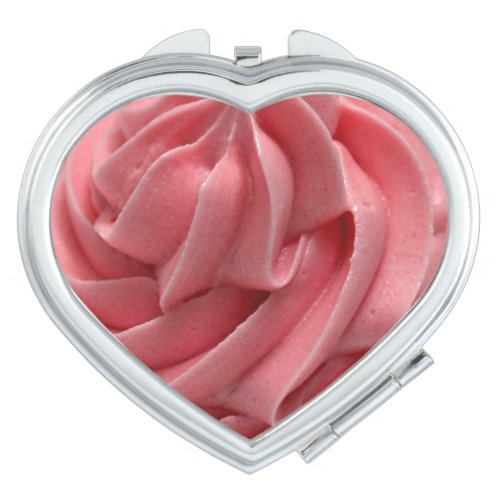 Cupcake frosting swirl pink  compact mirror