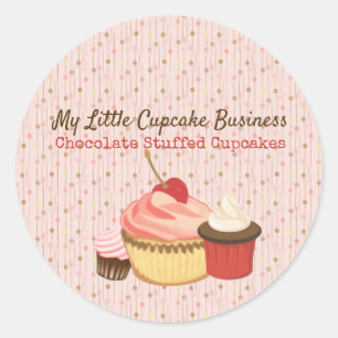 Cupcake Fun Classic Round Sticker