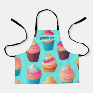 Cupcake Geometric Colorful Personalized Pattern Apron