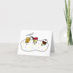 Cupcake Girls Letterpress Thank You Card