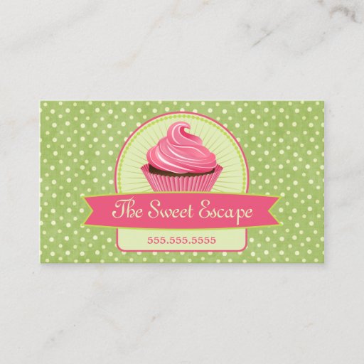 Customizable Cupcake Business Cards