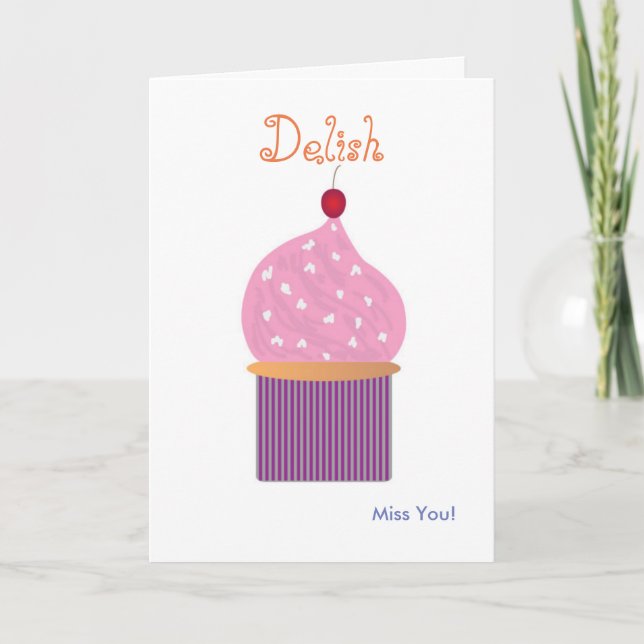 Cupcake Greeting Card (Front)