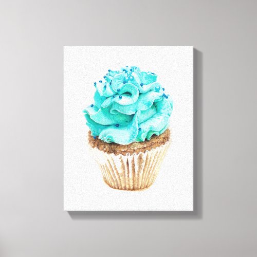 Cupcake Hand_drawn Pencil Crayon Art Print