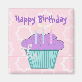 Cupcake Happy Birthday Magnet