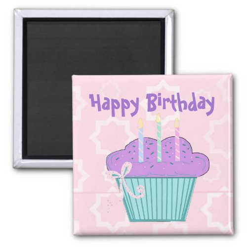 Cupcake Happy Birthday Magnet