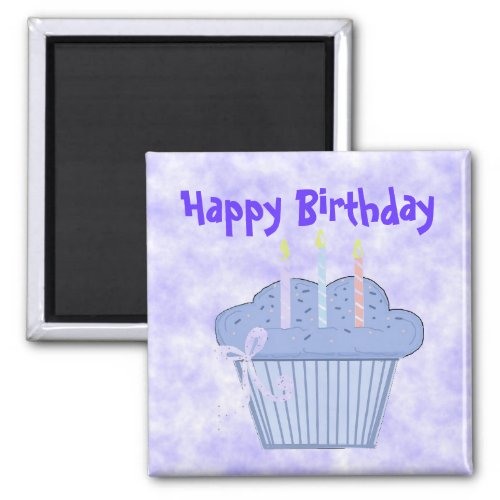 Cupcake Happy Birthday Magnet