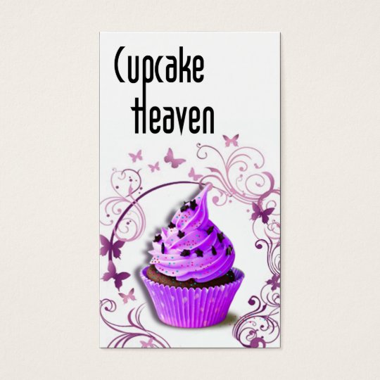 "Cupcake Heaven" - Confections Desserts Pastries Business Card