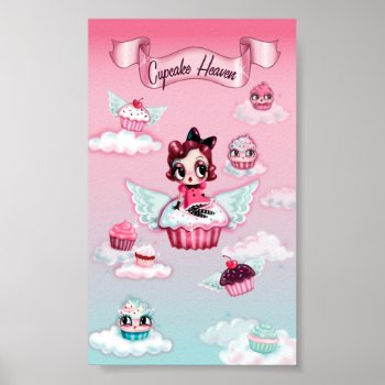 Cupcake Heaven Poster- Vertical Poster by FluffShop at Zazzle