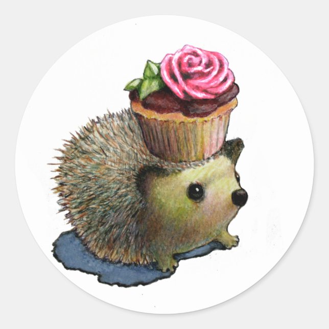 Cupcake Hedgehogs Stickers (Front)