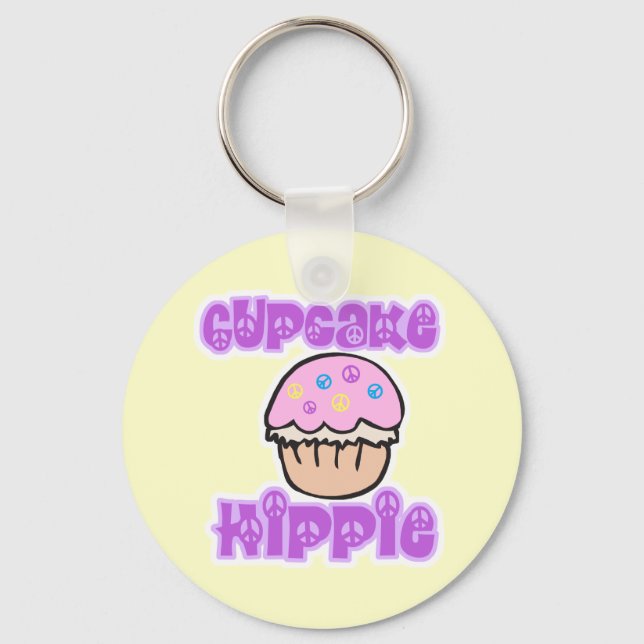 Cupcake Hippie Keychain (Front)
