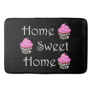 Cupcake "Home Sweet Home" Bathroom Mat