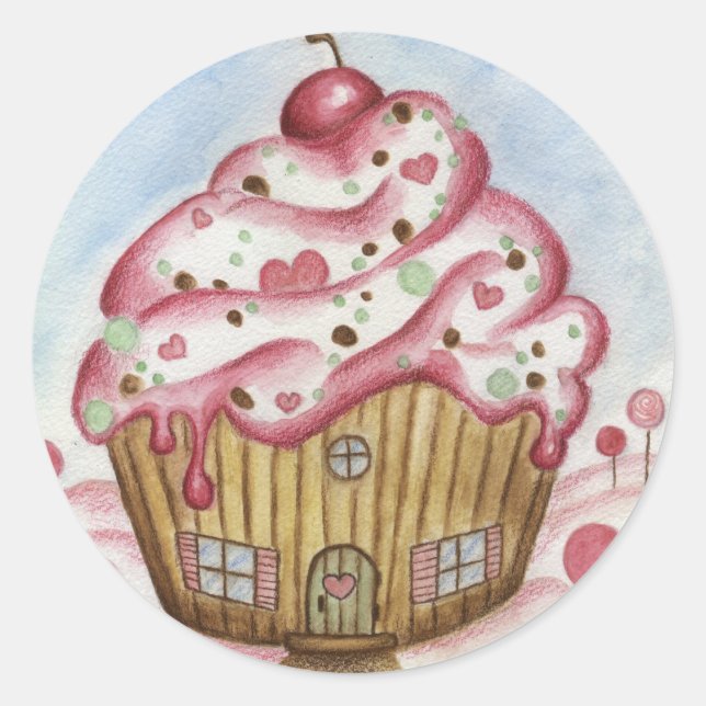 Cupcake House Stickers  (Front)