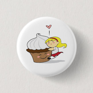 Cupcake Hugger Cutie Button