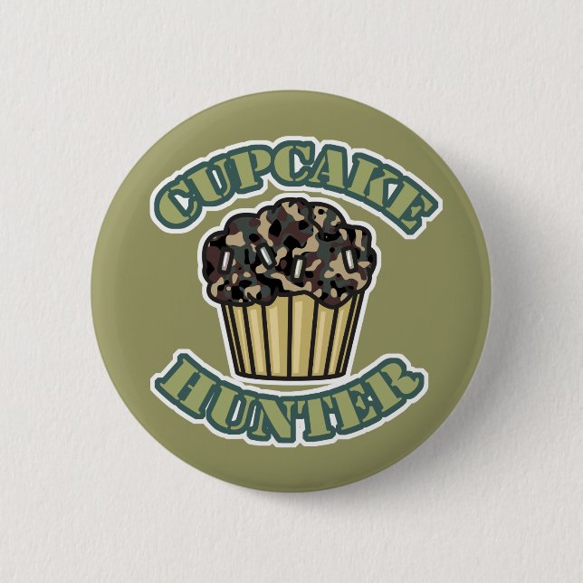 Cupcake Hunter Pinback Button (Front)