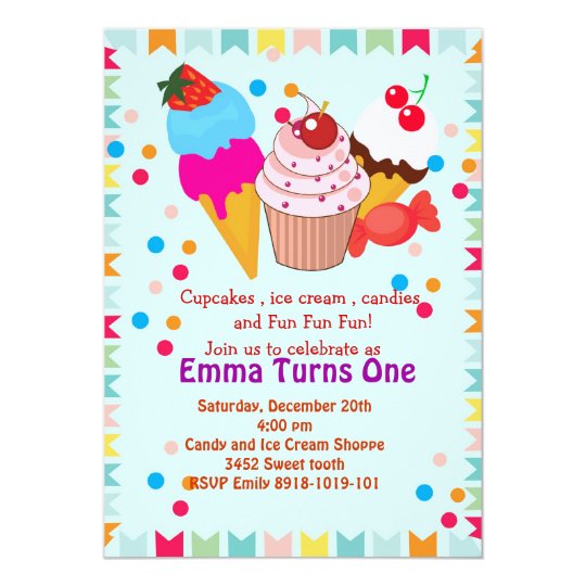 Cupcake Shaped Birthday Invitations 10