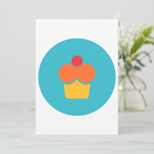 Cupcake Icon Invitation