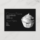 Cupcake in grays business card template