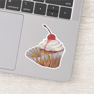 Cupcake Invitaion Sticker
