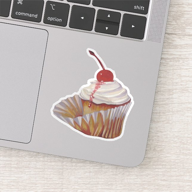 Cupcake Invitaion Sticker (Detail)