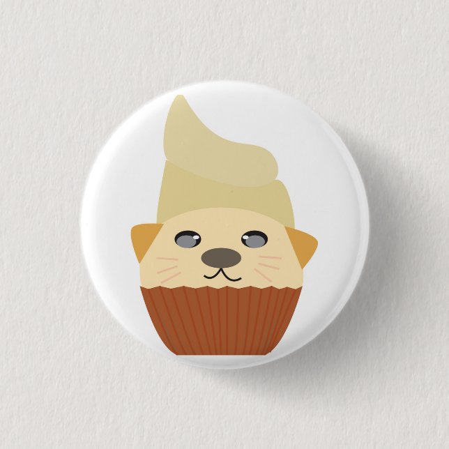 Cupcake Katty Button (Front)