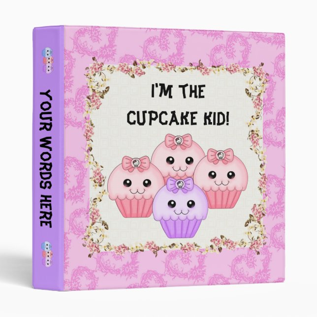 Cupcake Kid Binder (Front/Spine)