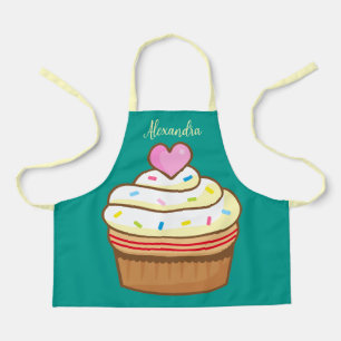 Cupcake Kids NAME baking apron retro
