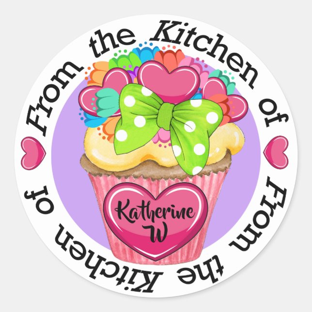 Cupcake Kitchen Sticker (Front)