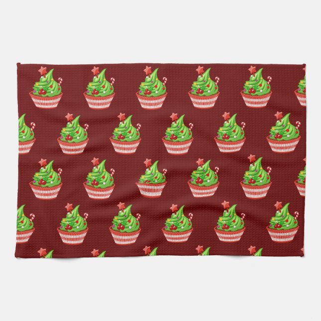 Cupcake Kitchen Towel (Horizontal)