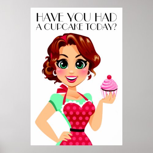 Cupcake Lady Signature Line Poster