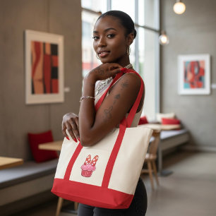 Cupcake Large Tote Bag