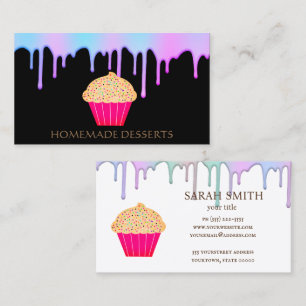 Cupcake Logo Bakery Chef,cute Business Card