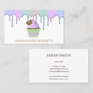 Cupcake Logo Bakery Chef,cute Business Card